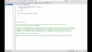 7 11 Part 1 Array Operations - Java
