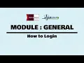 MeDCReSt General Module - 1 How to Login