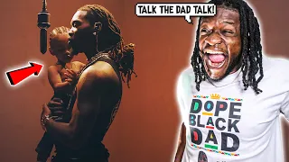 dad reacts to offset rappin with his son 