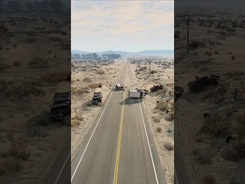 Overtaking Crash BeamNG