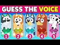 Guess the Bluey Characters by Their Voice Emojis Bluey Quiz Bingo Bluey Bandit Socks