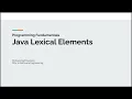 2 Java Lexical Elements - Programming Fundamentals Farsi