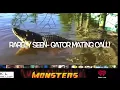 Rarely seen - Gator mating call Live from Gatorland