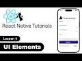 React Native - Buttons Inputs Events