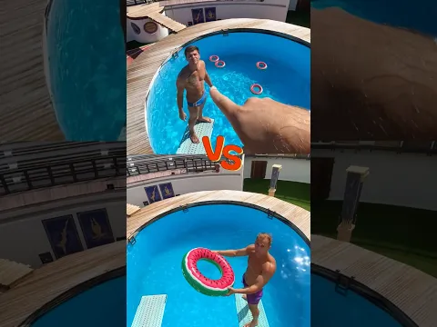 Diving battle 🔥🔥who won ?? 🤔🤔 #sport #pool #divng #swimming #poolparty #summer #funny #waterpark