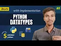 Python Series Part-5 Python Datatypes in Telugu Complete Tutorial with Examples Telugu
