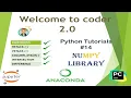 Numpy Library Dimensions Stacks Intersection Difference Python Tutorial