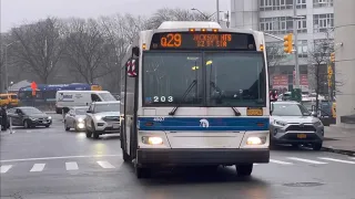 MTA Bus Company 2009 Orion VII NG HEV s on the Q29 at 90th St 57th Av