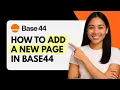 How to Add New Page in Base44 Quick Guide