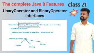 Java 8 features - class 21
