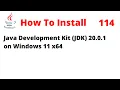 How To Install Java Development Kit JDK 20 0 1 on Windows 11 x64