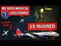 15 INJURED onboard Jetblue Flight Control Issue Enroute at 35 000 feet