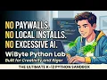 WiByte Python Lab A Free Open Python development environment specifically for K-12 education