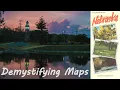 Map Show and Tell Nebraska State Highway Map 1996 with trivia