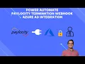 Paylocity Terminate Employee Webhook Azure AD Integration