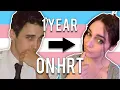 My Journey 1 Year On HRT Transgender MTF Timeline