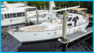 This 53′ EXPEDITION Motor Sailor is Incredible [Full Tour] Learning the Lines