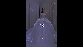 فستان زفافك حسب اول حرف من اسمك 