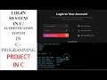 C PROGRAMMING PROJECTS LOGIN SYSTEM IN C PROGRAMMING