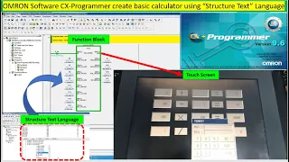 CX-Programmer Structure Text Language create basic calculator