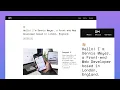 How to build a responsive portfolio website HTML CSS variables Javascript - part