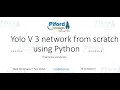 Object Detection Using Yolo Yolo V 3 network from scratch using Python