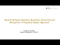USENIX Security 24 - Neural Network Semantic Backdoor Detection and Mitigation A Causality-Based