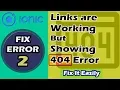 How to Fix Ionic 404 Not Found Error Ionic Framework Tutorial