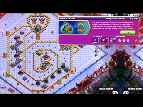 FÁCIL! COMO COMPLETAR O DESAFIO PEGA E ENROLA MUITO RÁPIDO NO CLASH OF CLANS!