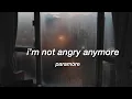 Download Lagu i’m not angry anymore - paramore | lyrics