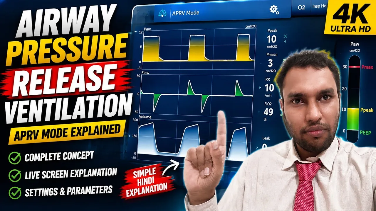 What is Airway Pressure Release Ventilation | APRV mode FT.GE Carescape R860 Ventilator Tutorial 4K
