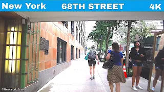 4K MANHATTAN 68th STREET UPPER EAST SIDE NEW YORK CITY 2021