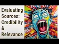 Evaluating Sources Credibility Relevance in Literature Search