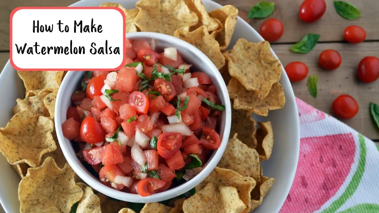 Easy Watermelon Salsa   Healthy Snack for Summer