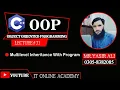 31 Multilevel Inheritance Program in C C for beginners