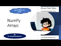 Learn Code Quiz Datascience NumPy Arrays Learn Python in a Week