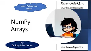 Learn Code Quiz Datascience NumPy Arrays Learn Python in a Week