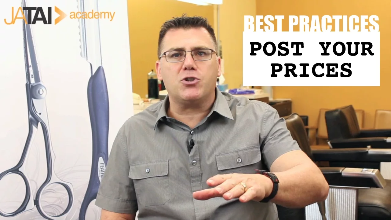 Best Practices for Barbers and Cosmetologists: post your prices