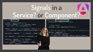 SIA Signals in a Service or a Component