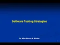 SOFTWARE TESTING STRATEGIES Levels of Testing Verification and Validation