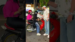 دختر موتورسوار مصاحبه موتور دختر چالش طنز خنده کلیپ ماشین موتورسنگین موتورسواری بانوان 