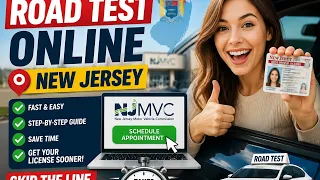 How to book a road test appointment online in New Jersey