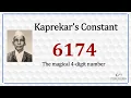 Kaprekar s Constant