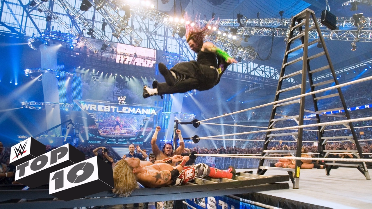 The Hardy Boyz' insane ladder attacks: WWE Top 10