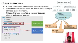15 M2-Java Class Fundamentals Objects methods constructor overloading