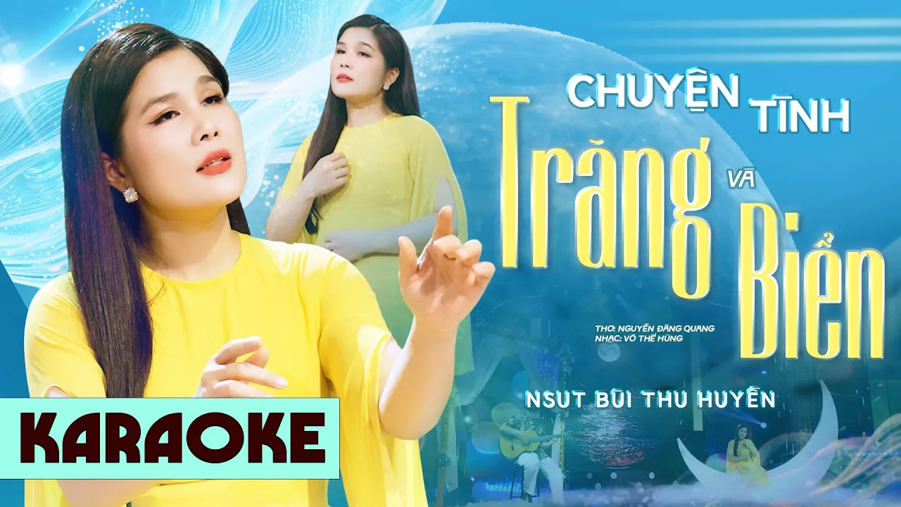 [Karaoke] CHUYỆN TÌNH TRĂNG VÀ BIỂN - NSUT BÙI THU HUYỀN | Beat Chuẩn Chất Lượng Cao