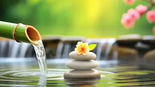 Peaceful Bamboo Waterfall & Piano - Relaxation Sounds for Deep Meditation