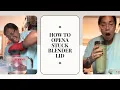Blender lid won t come off EASY FIX how to open a stuck blender lid