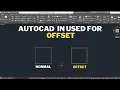 Autocad in used for offset Autocad tutorials offset command offset in autocad CAD tips