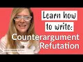 Counterargument and Refutation Argumentative Essay English Writing Skills